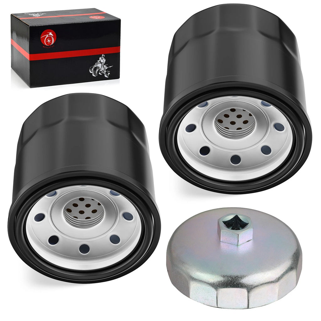 2X Oil Filter & Tool for Yamaha Rhino 450 660 700 (2004–2013)