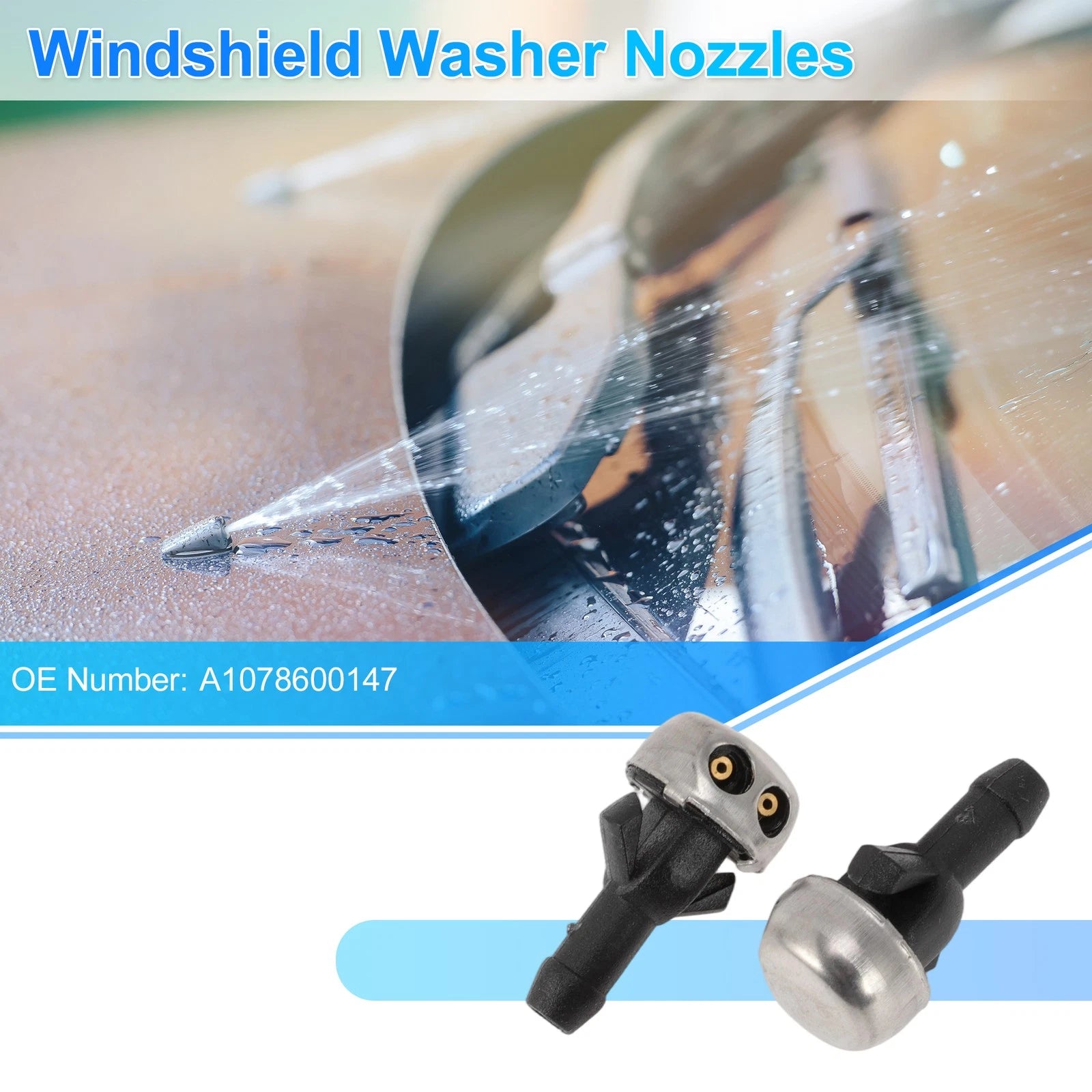 Windshield Washer Nozzle Replacement for Mercedes-Benz 300D (1978–1985)