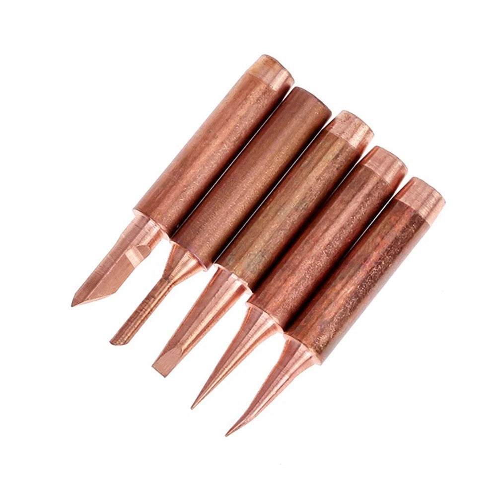 5pcs Set Soldering Tip Copper for Lower Temperature Soldering