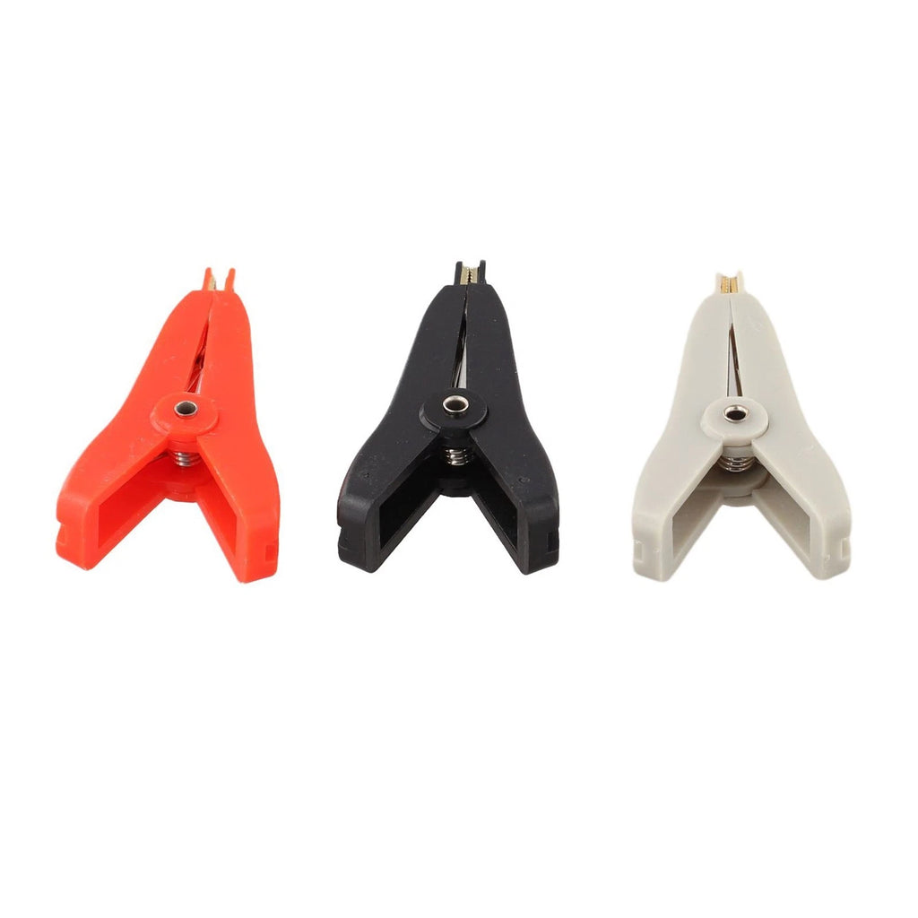 Set of 3 Copper Test Clip Clamps 10A for Electrical Testing