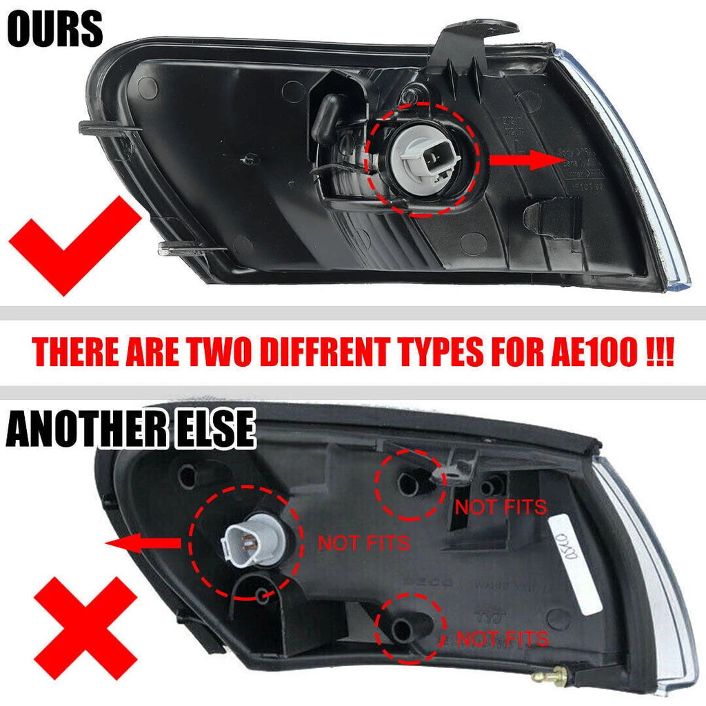Parking Corner Clear Lens Light Cover for Toyota Corolla AE100 AE101 (1993–1997)
