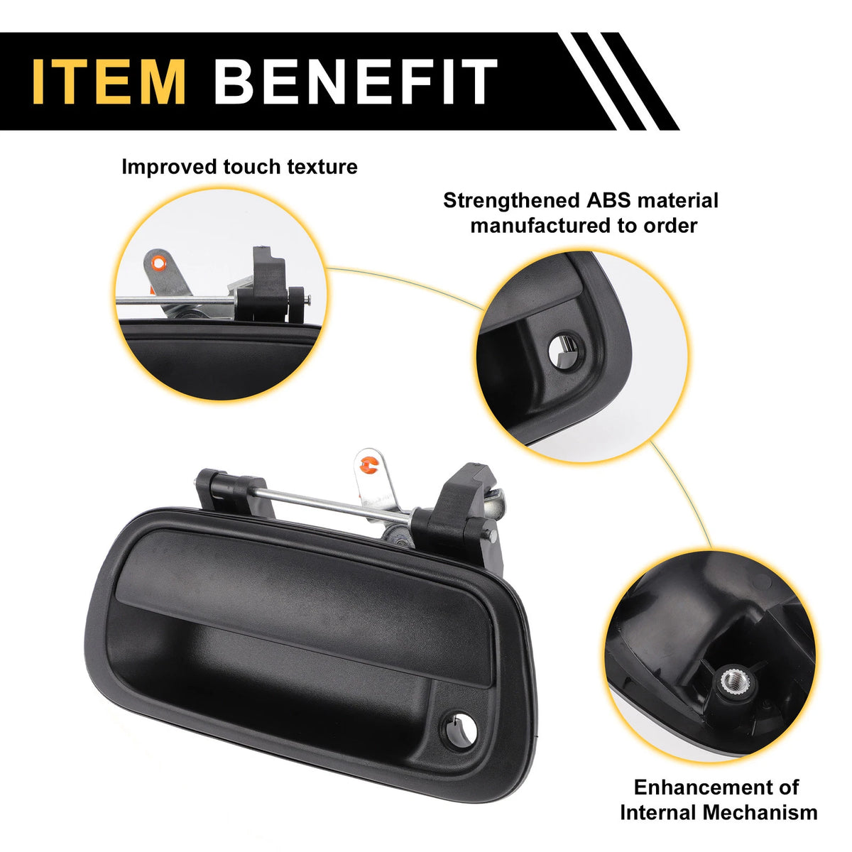 Liftgate Latch Tailgate Handle for Toyota Tundra (2000–2023) No. 690900C030C, 690900C010