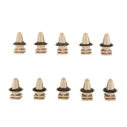 Set of 10 Door Entrance Plastic Clips for Trims on Sill (Fits 10mm)