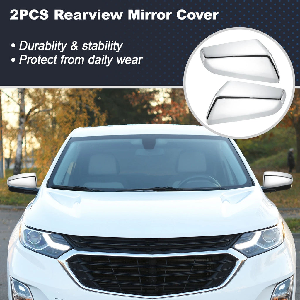 2PCS Left Right Side Wing Mirror Cover Cap Replacement for Equinox Terrain (2018–2022)