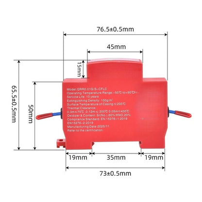 Fire Suppression System 10g Dual Nozzle Compact Design for Indoor Use