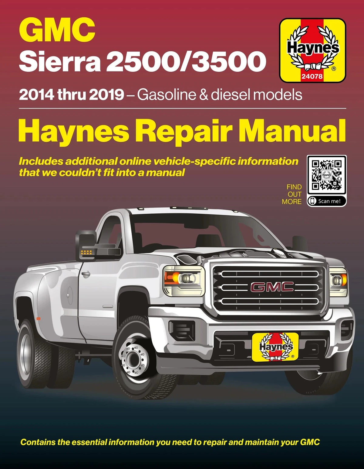 Haynes Repair Manual for GMC Sierra 2500 3500 (2014–2019)