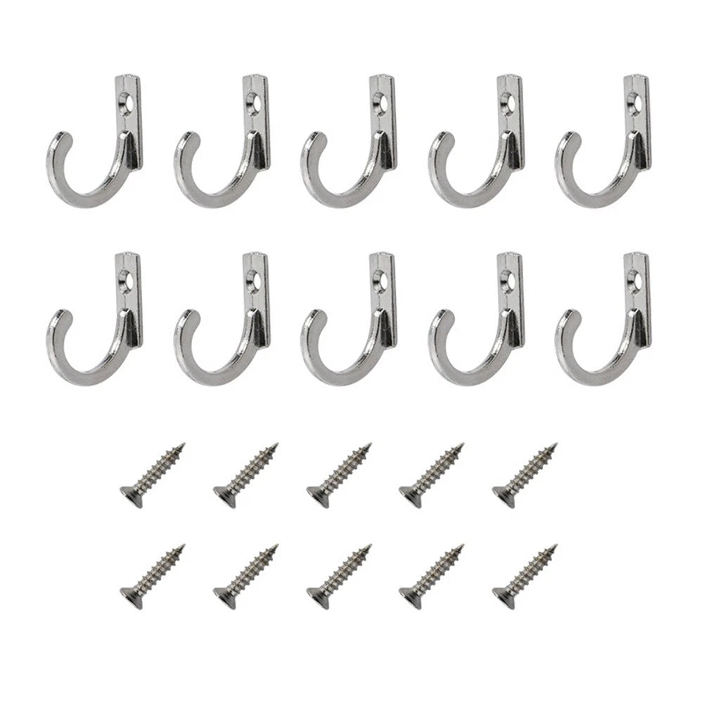 Coat Hooks for Automotive Use - Anti-Rust Zinc Alloy Curved Design