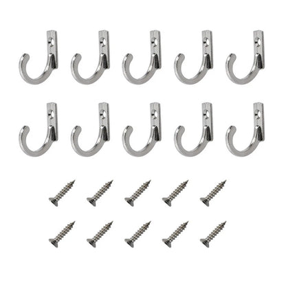Coat Hooks for Automotive Use - Anti-Rust Zinc Alloy Curved Design