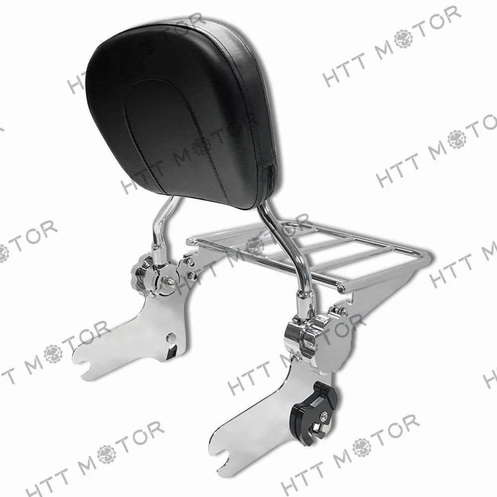 Adjustable Sissy Bar with Luggage Rack for Harley Touring (1997–2008)