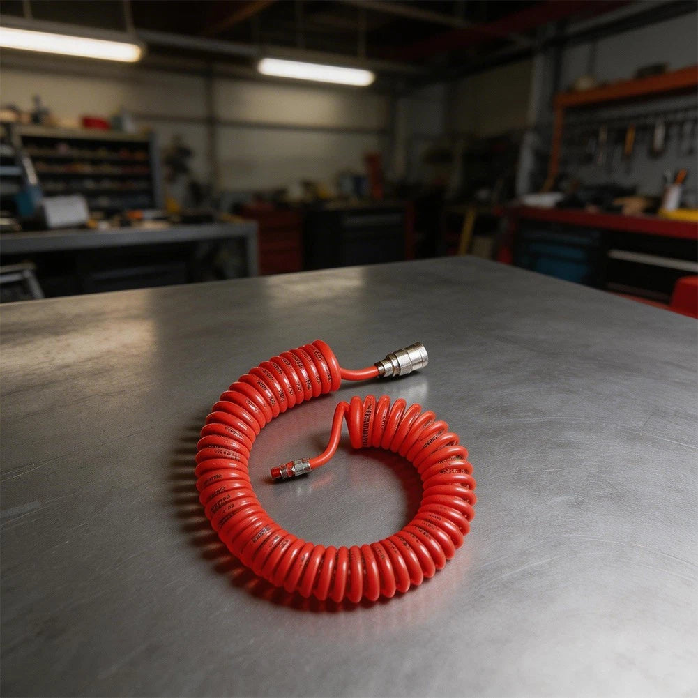 3 Meter Spring Tube Air Hose PU12x8 for Compressor Use