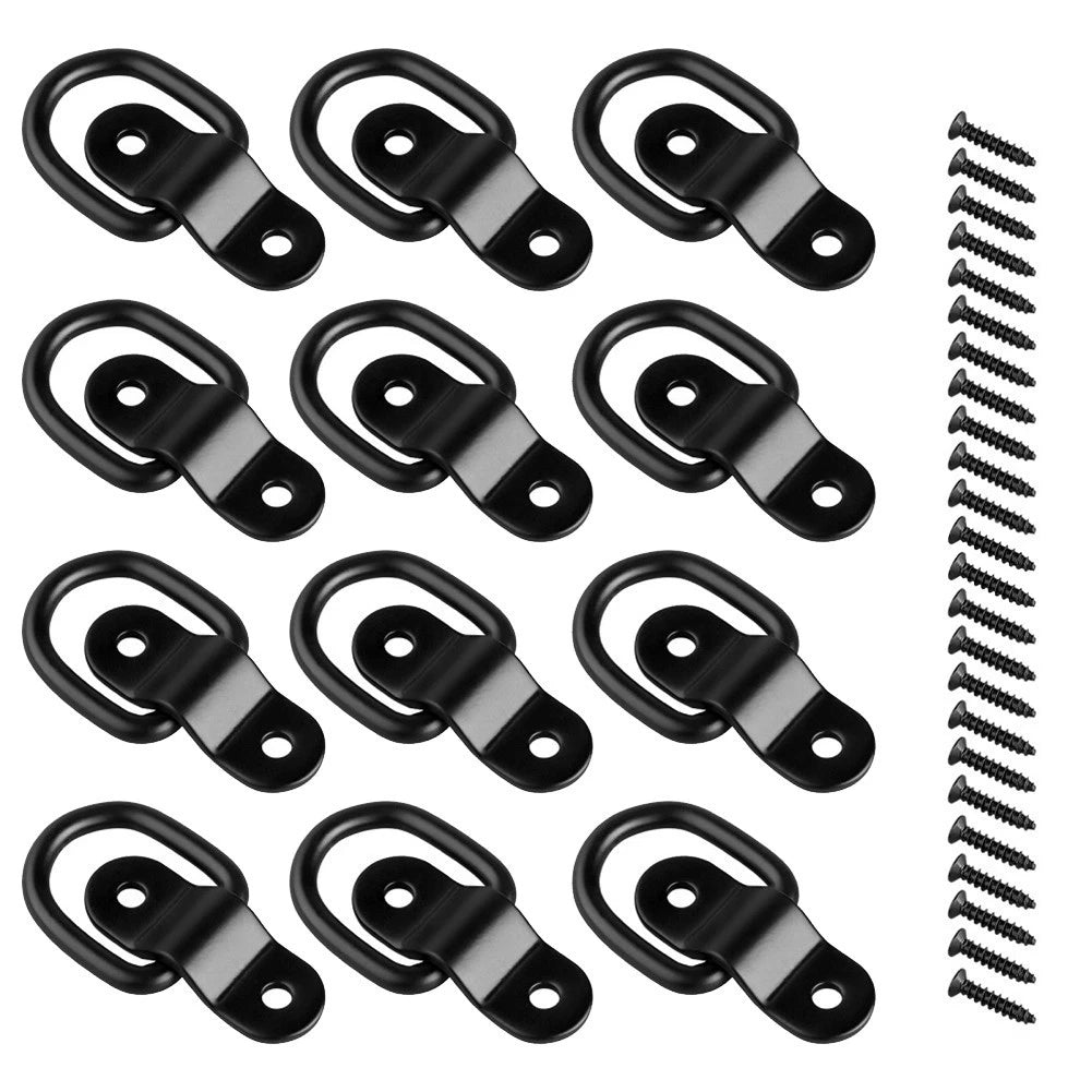 12PCS D Type Buckle for Secure Cargo in Trucks and Vessels