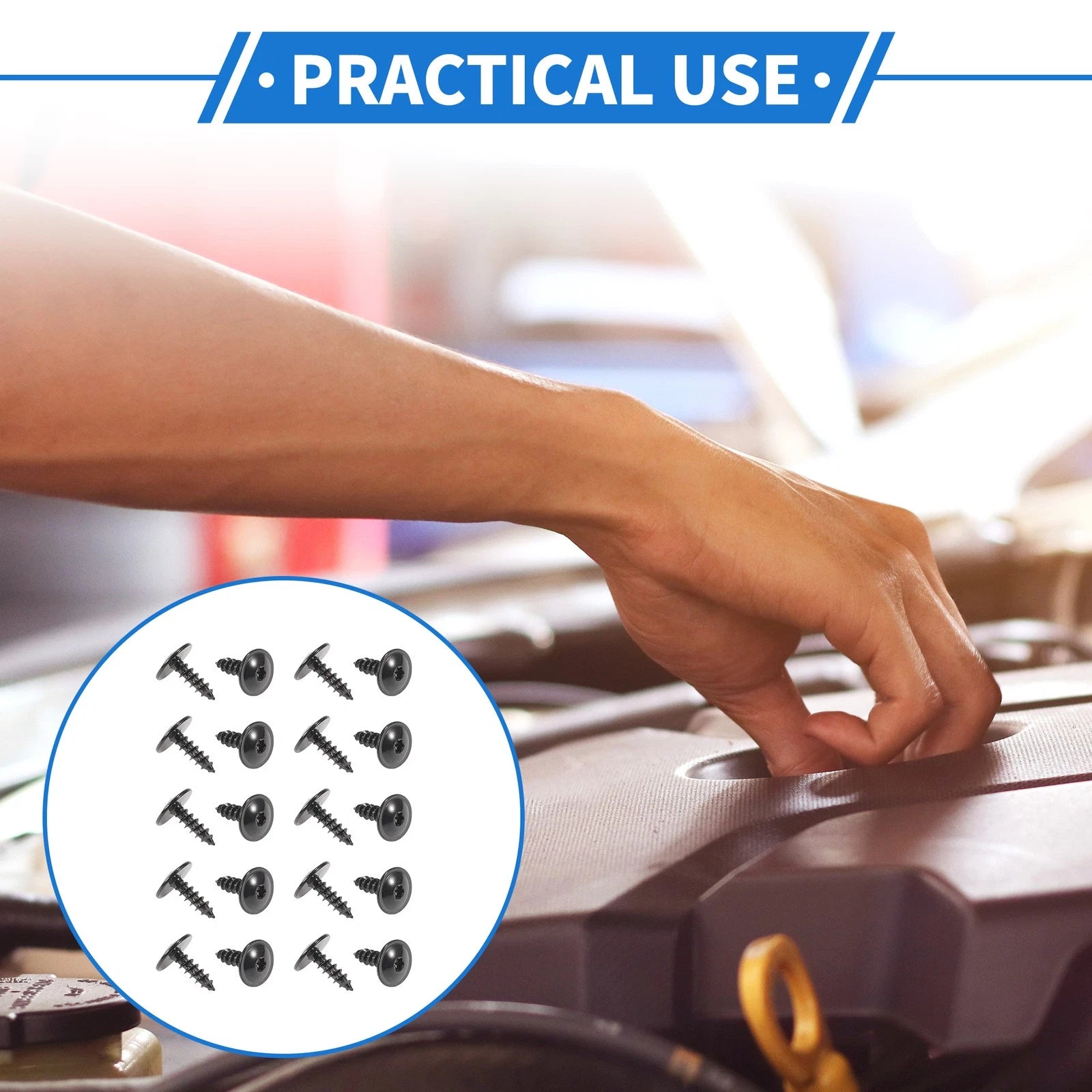 Car Fender Liner Splash Shield Bumper Cover Screws for Audi A3 (2006–2013)
