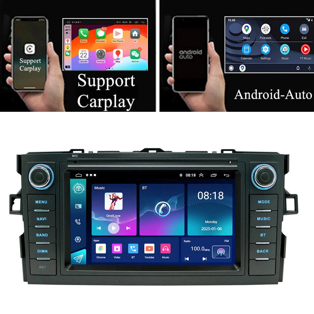 7'' Android Stereo Radio for Toyota Corolla Hatchback (2006–2012)