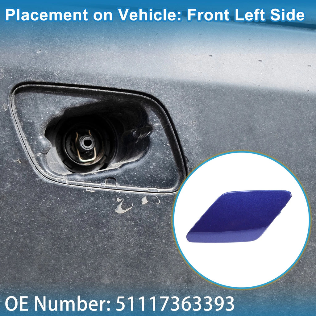 Windshield Washer Nozzle Cover Cap Front Left Replacement for BMW 428i (2014–2016)