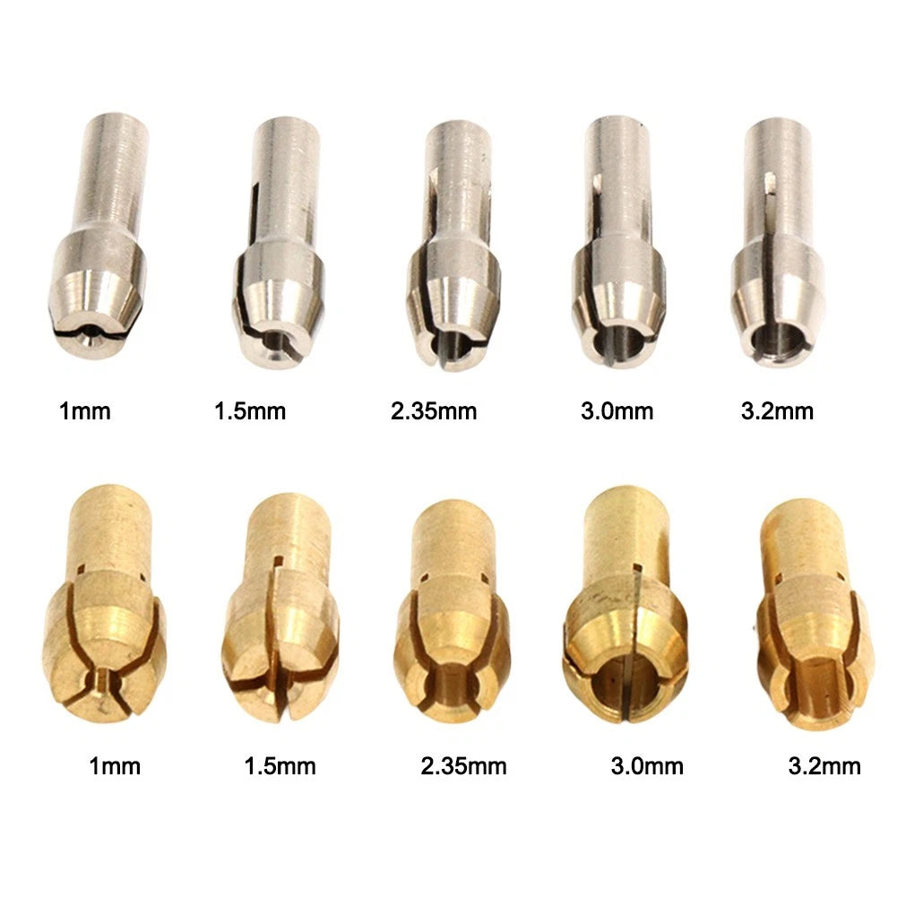 Chuck Adapter Set for DIY Projects (Copper & Stainless Steel)