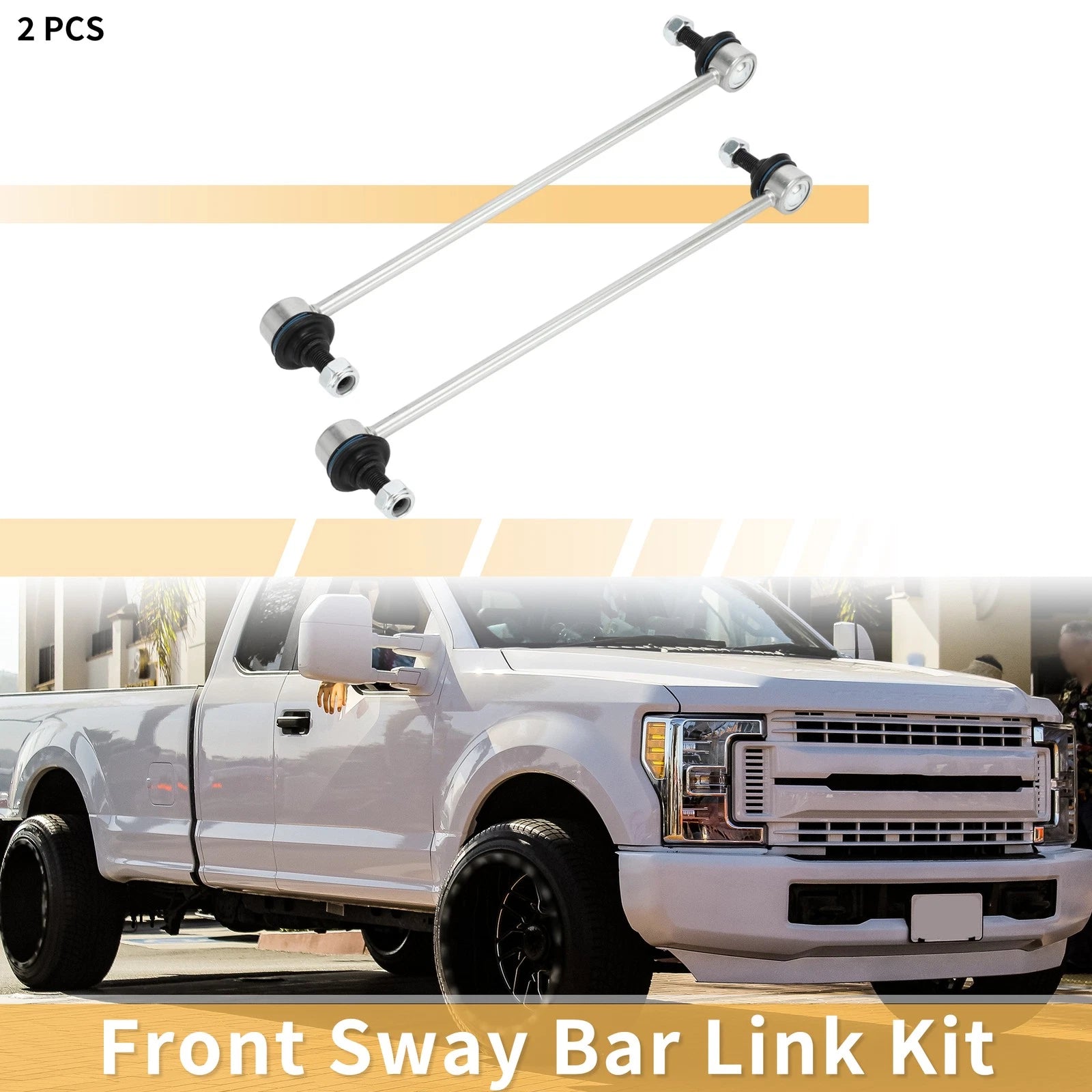 2Pcs Front Sway Bar Links Stabilizer Link Replacement for Ford Focus (2009–2018)