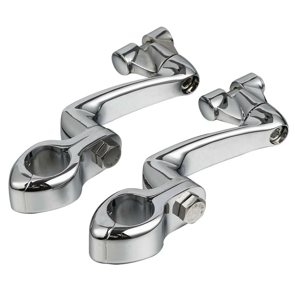 1 1/4" Adjustable Engine Guard Highway Foot Pegs for Harley (Fitment Specific)