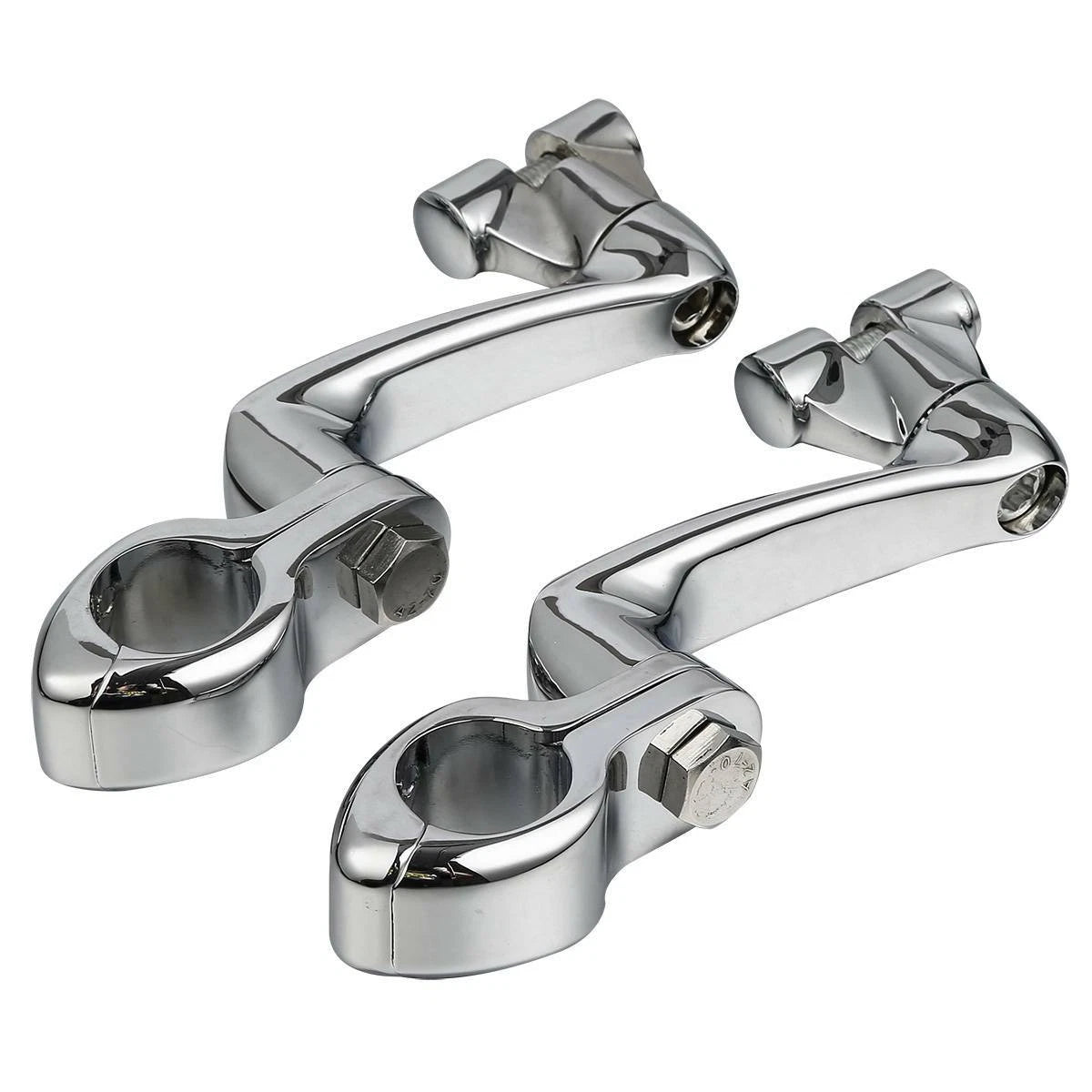 1 1/4" Adjustable Engine Guard Highway Foot Pegs for Harley (Fitment Specific)