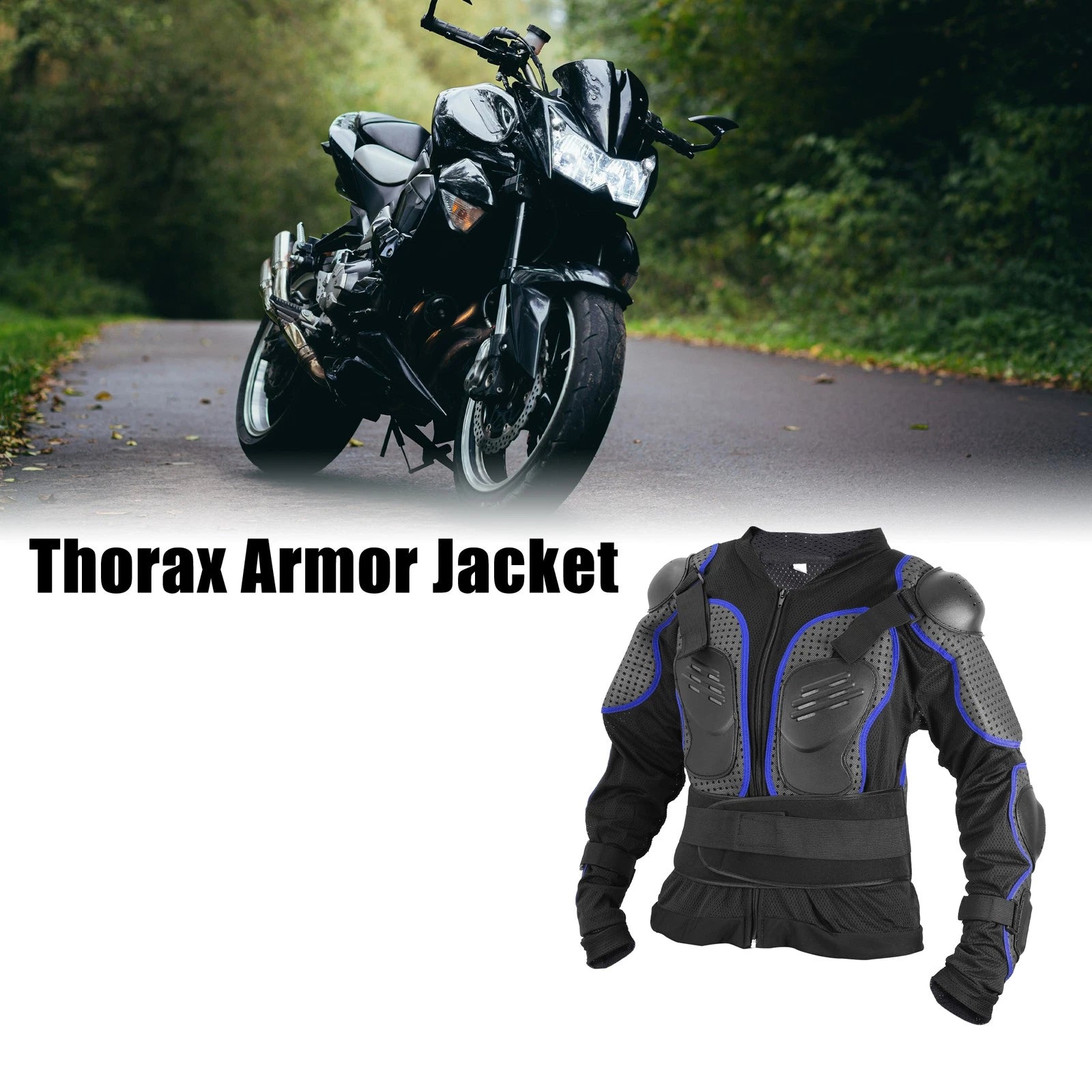 Riding Protective Gear for Off-Road Dirt Bike Motorcycle Blue Large