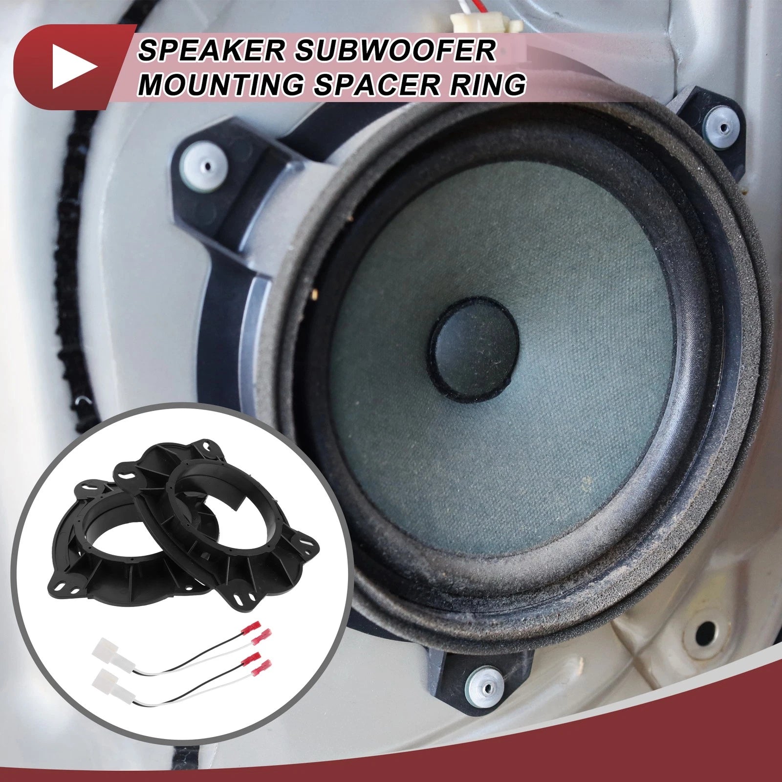 Speaker Spacer Ring Speaker Adapter for Toyota Tacoma (2005–2019) 6x9 2-Pack