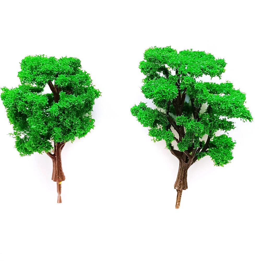 10Pcs Micro Tree Model for HO Scale Train Layout (N Scale)