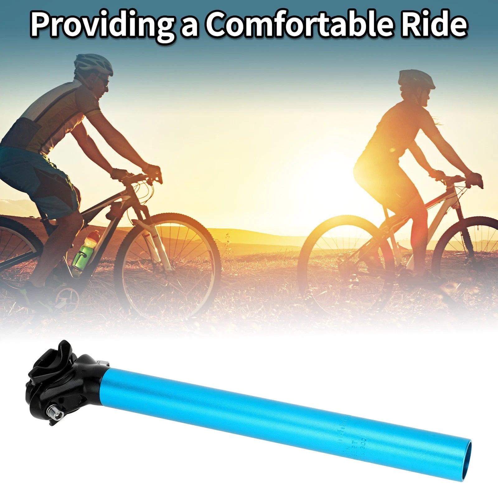 Seat Post 28.6x300mm Adjustable Angle for Blue Aluminum Bike (2000–2000)