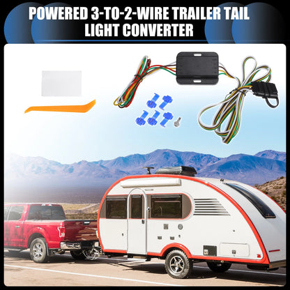 Vehicle Powered 3-to-2 Wire Trailer Tail Light Converter for Toyota Hilux (2005–2015)
