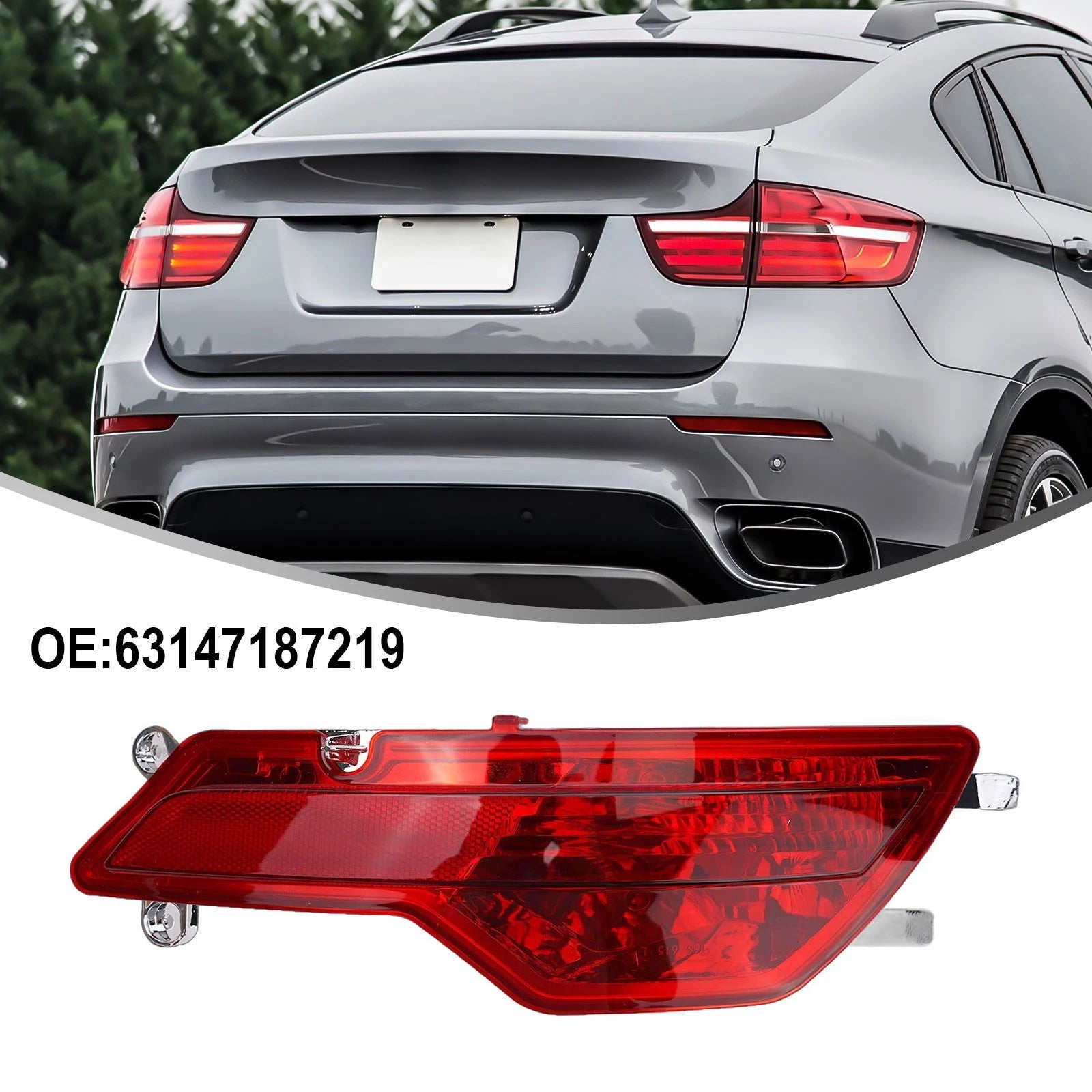 Rear Bumper Foglight Reflector for BMW X6 E71 E72 (2008–2014)