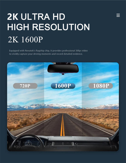 2K Dash Cam for Carplay Android Auto (2018–2023) Double Recording 1080P