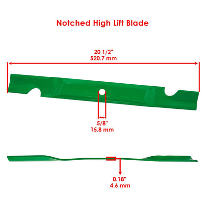 Hi Flow Deck Blade 60 Inch with Circle Hole for Hustler Exmark Toro (2004–2019)