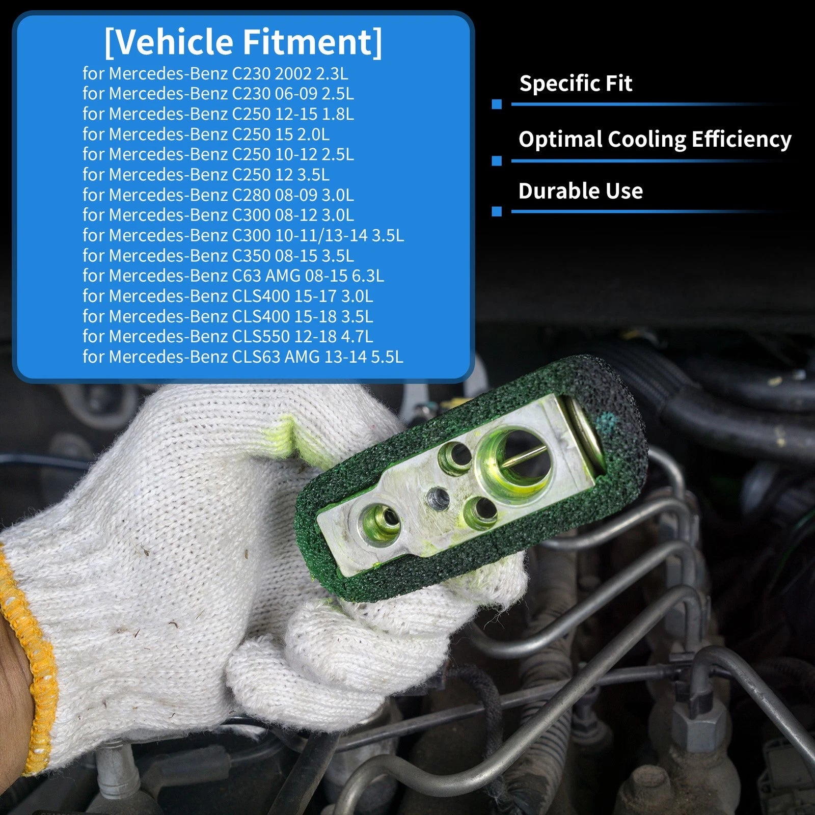 A/C Expansion Valve Replacement for Mercedes-Benz C230 2002–2004