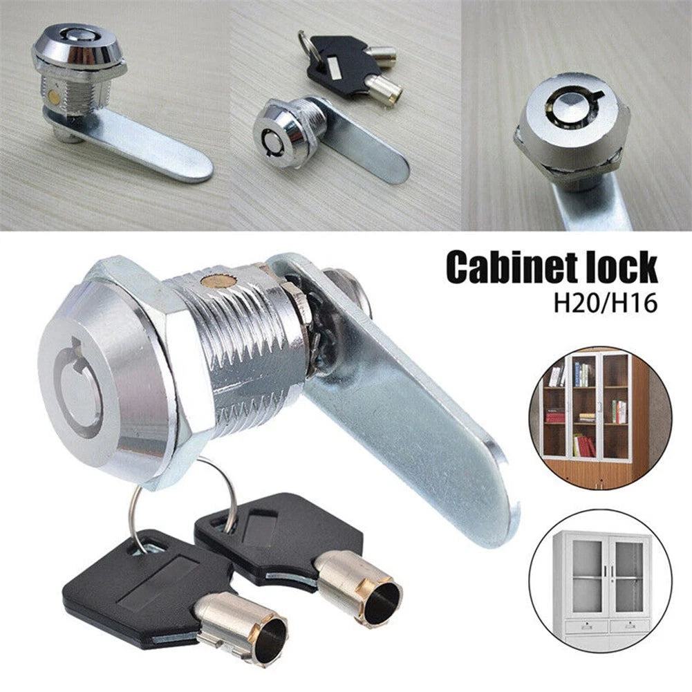 Closing Lever Mailbox Lock Cam Lock with 2 Keys for Universal Use