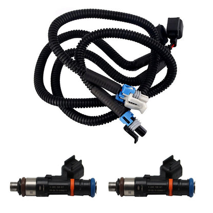 2Pcs Fuel Injector with Pigtail Harness for Polaris Ranger XP 800 (2012–2013)