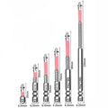 Set of 6 PH2 Magnetic Screwdriver Bits for (25mm–150mm)