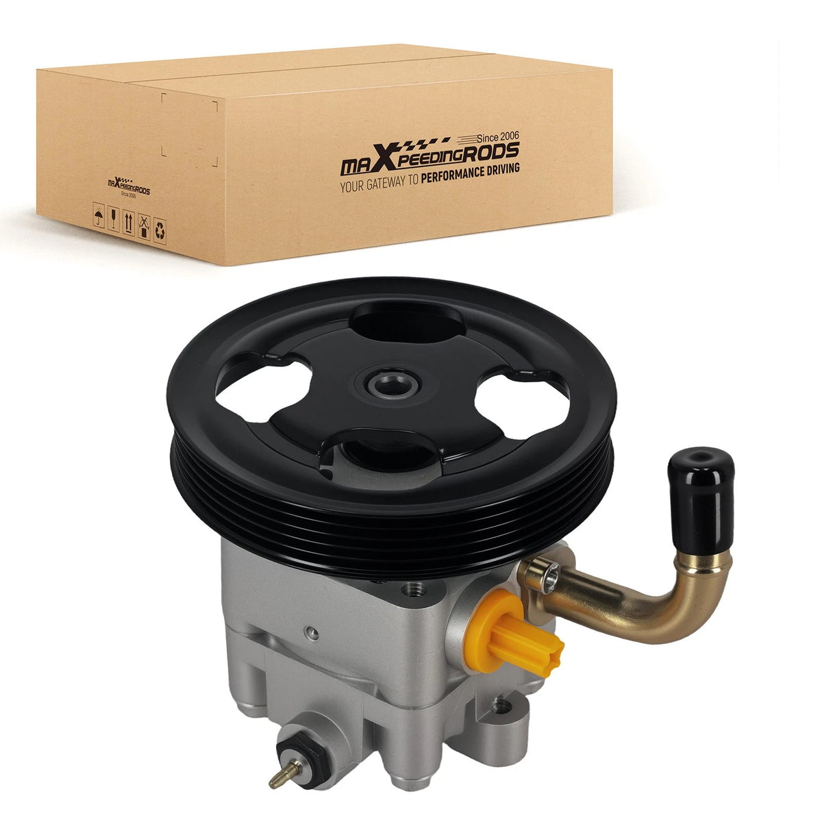 Front Power Steering Pump for Mazda Protege L4 1.8L (1999–2000) 21-5142