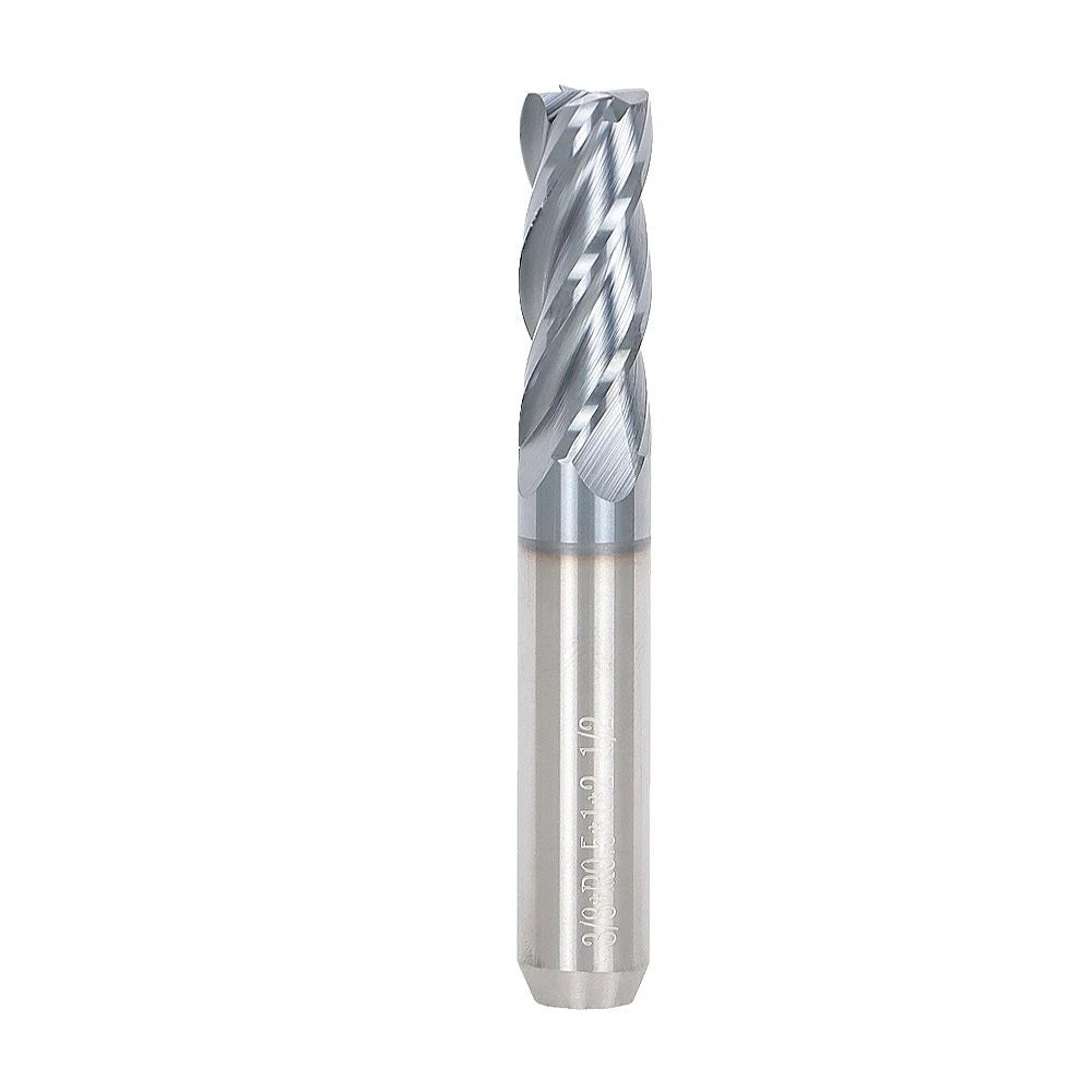 3/8" Carbide End Mill for - 4 Flute, .020 Radius