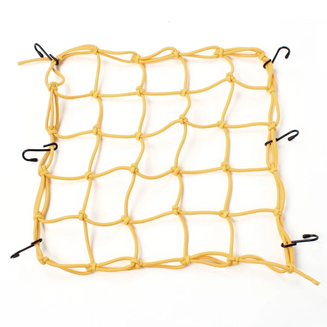 6 Hook Luggage Net Yellow Auto Bike Motorcycle Cargo Package for Universal Use
