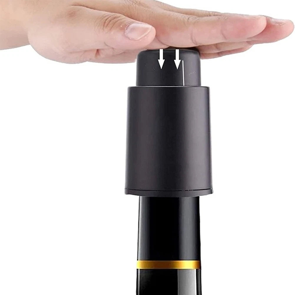 2X Compact Vacuum Wine Stopper for Most Wine Bottles (No Tools Needed)
