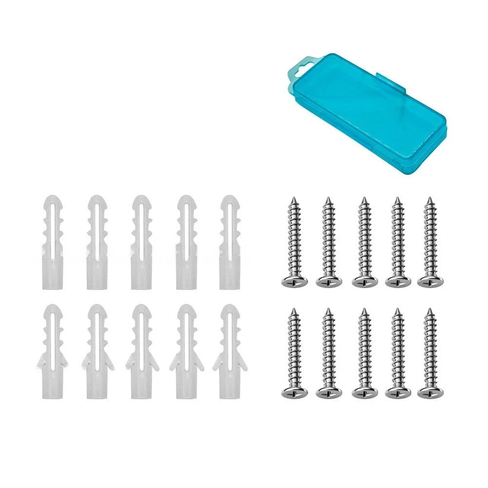 20 Pc Wall Fastener Kit with Plastic Expansion Tubes and Screws