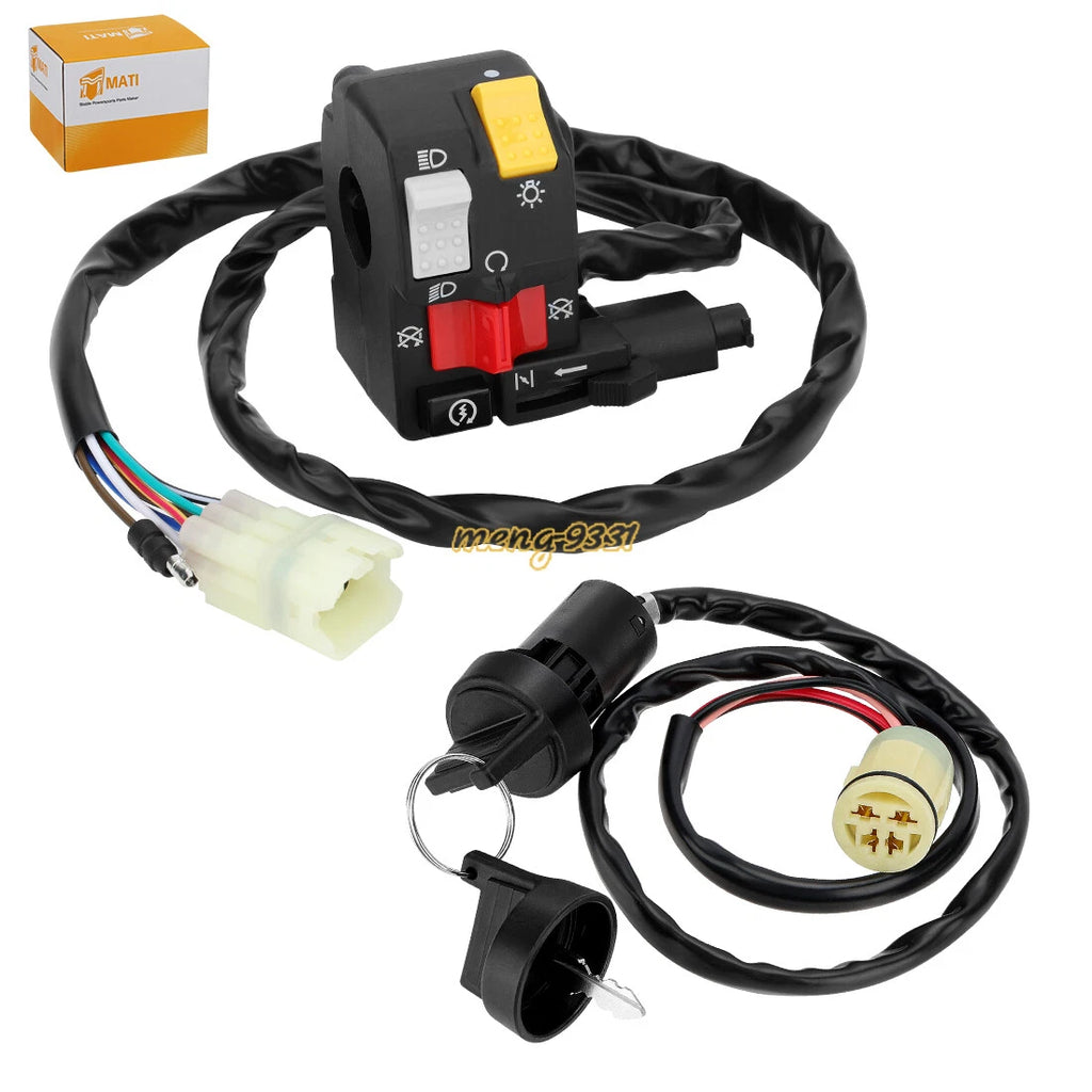 Handlebar Switch & Ignition Key Switch for Honda Foreman 450 TRX450FM/S (1998–2004)