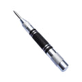 Center Punch Automatic Loaded Dent Drill for Wood Glass (Silver)