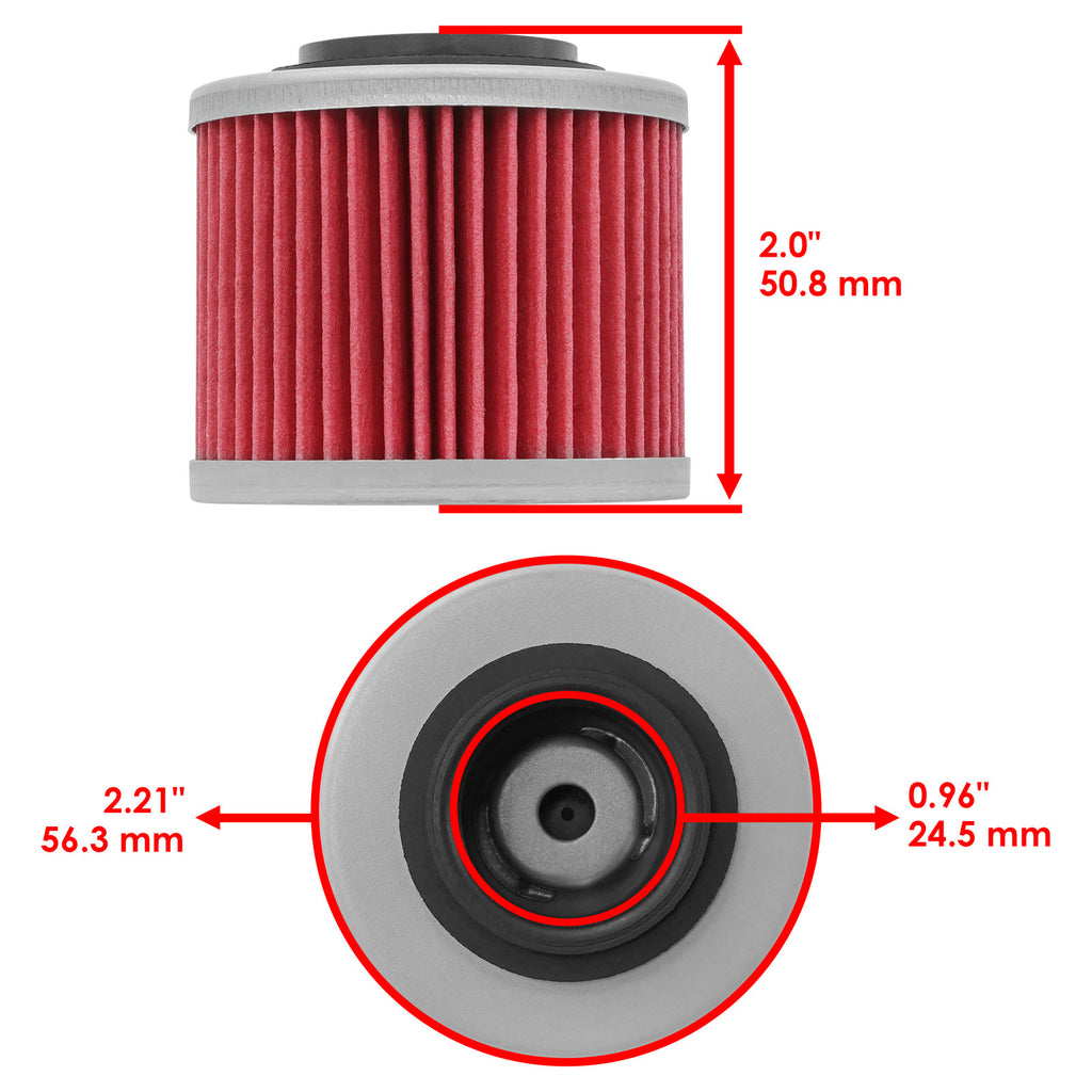 Oil Filter 3 Pack Replacement for Aprilia Moto 650 (1995–2001)