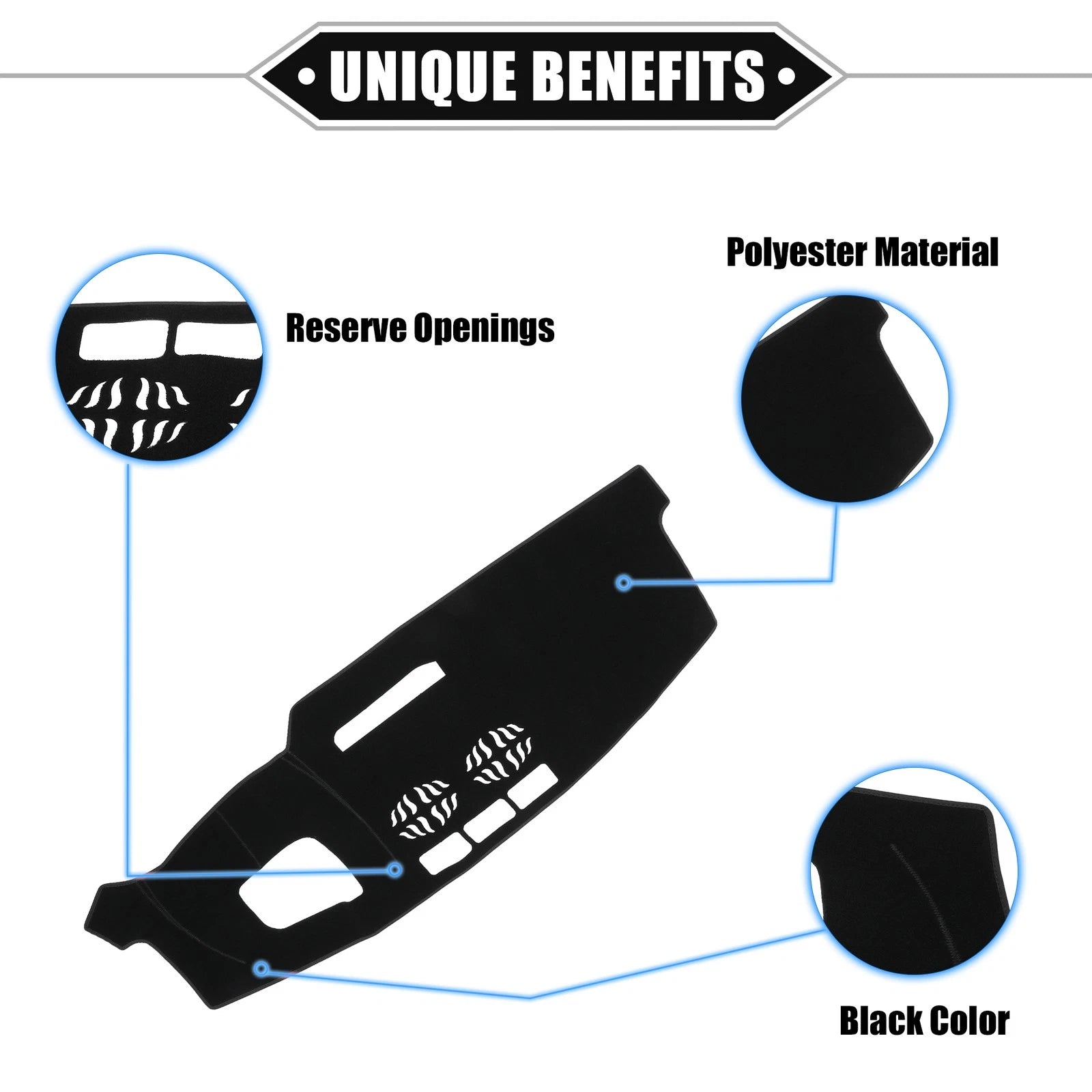 Dash Cover Mat Protector for Mazda CX-5 KF (2016–2023) Black