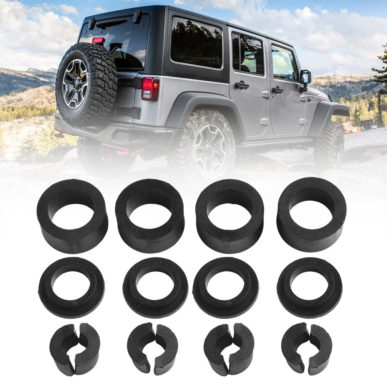 Front Seat Support Bushings for Jeep TJ LJ (1998–2006)