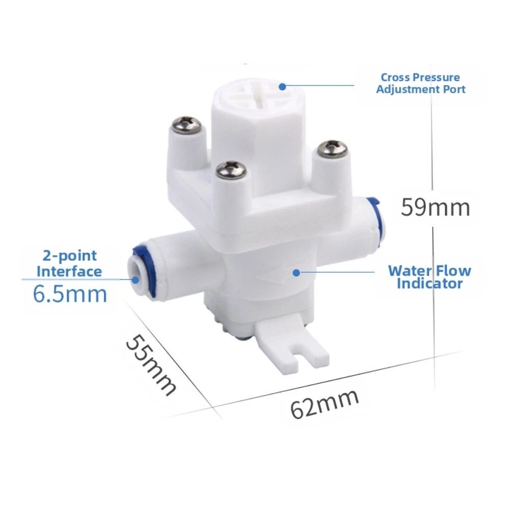 Water Pressure Regulator for Water Purifiers (Counterclockwise Adjustment)