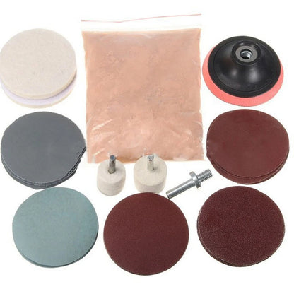 32Pcs Deep Scratch Remover Kit for Automotive Glass (Cerium Oxide)