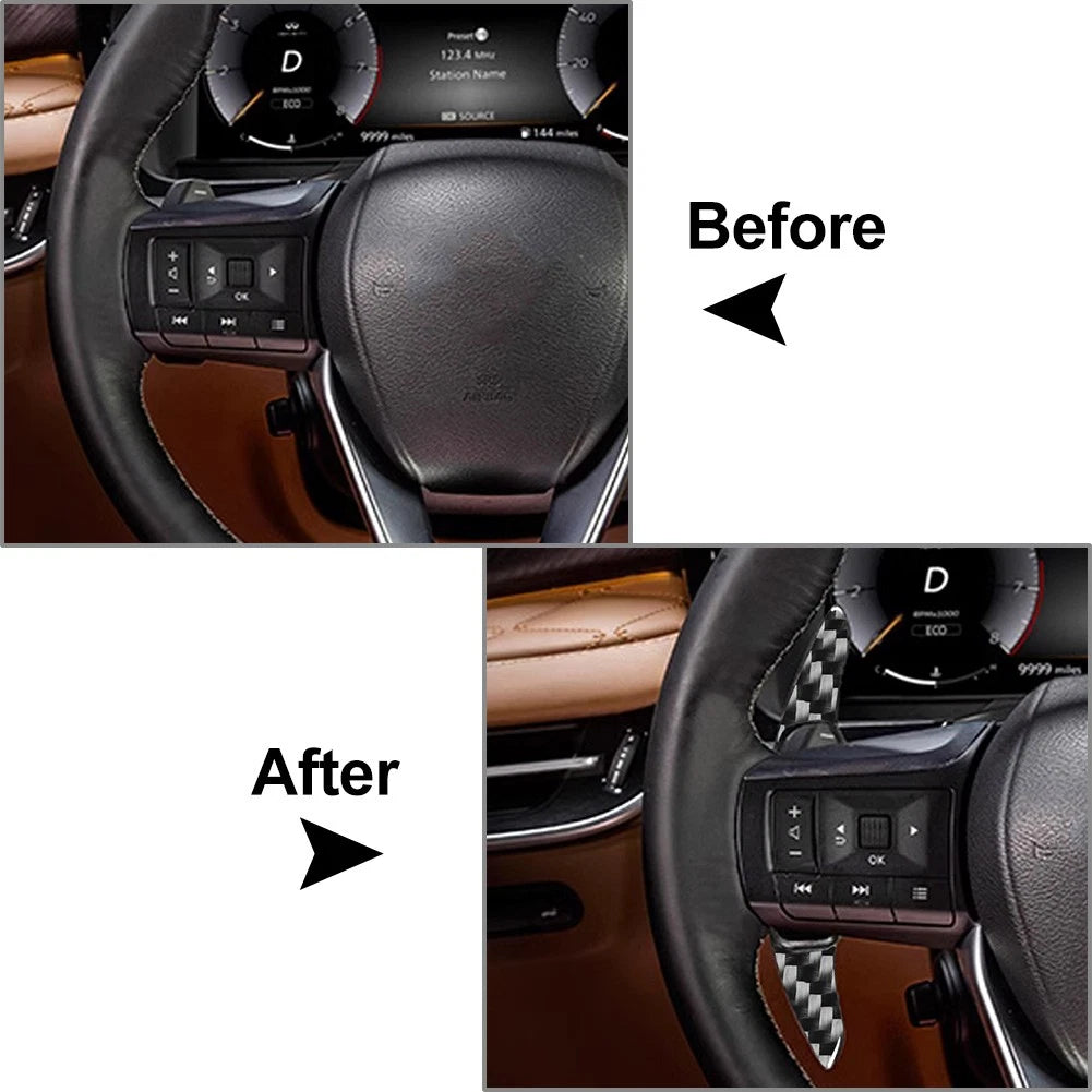 Steering Wheel Shift Paddle Extensions for Nissan Infiniti Mitsubishi (2010–2023)
