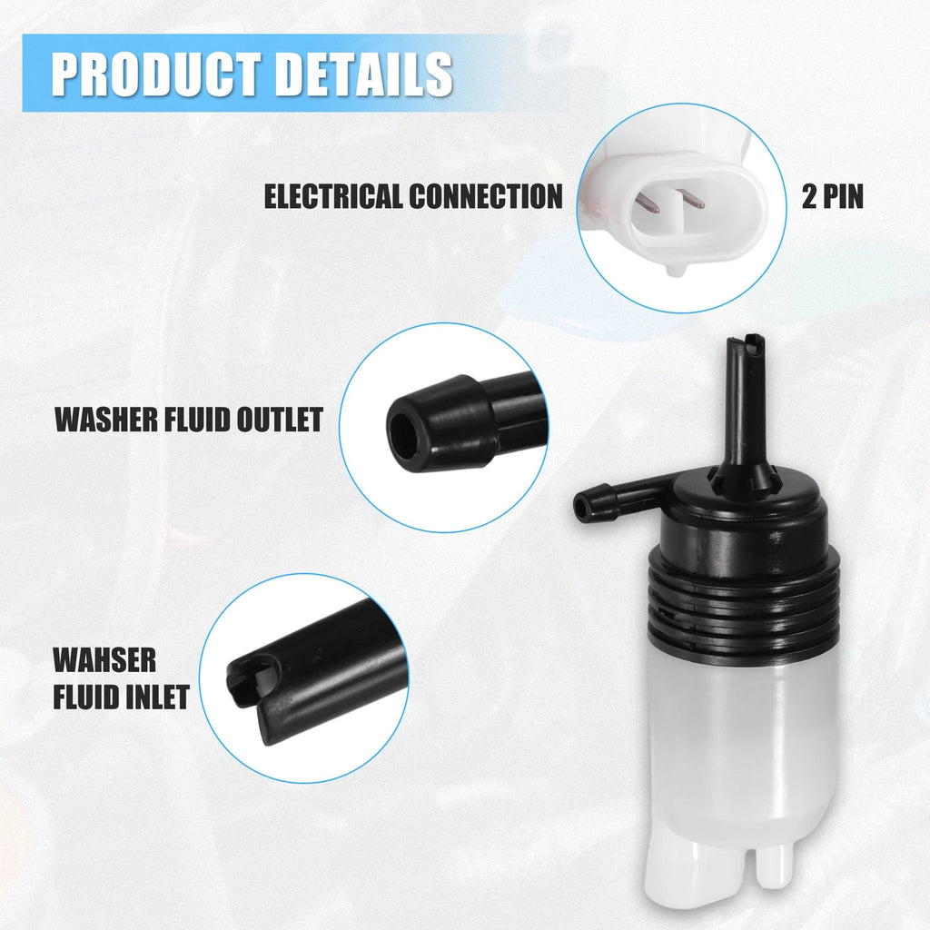 Windshield Washer Pump Motor Replacement for Chevrolet Corvette (2014–2019)
