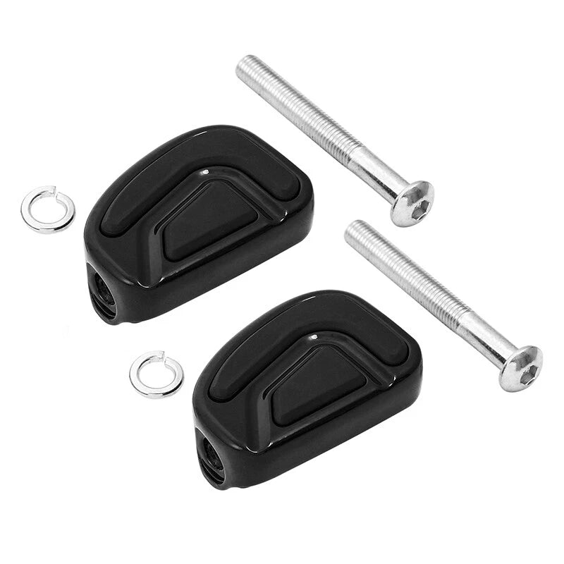 2X Black Foot Shift Pegs for Harley Touring Softail Fat Boy Deluxe