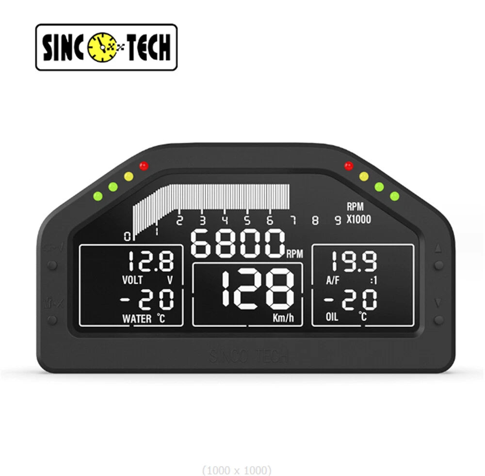 DO925 Racing Dashboard Sensor KIT Digital Display LCD Screen Gauge Meter 9000RPM
